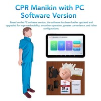Maniquí de Entrenamiento de RCP Inalámbrico Guanbang con Software para Computadora de 10 Pulgadas y Tableta Incluidos para Ciencias Médicas