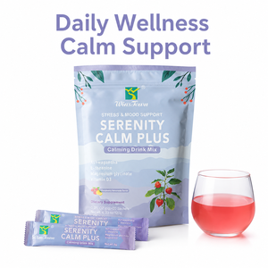 Bebida Diaria <span class=keywords><strong>para</strong></span> el Bienestar, Mezcla Serenity Calm Plus con Magnesio, L-Teanina, Ashwagandha, Vitamina D3 en Sobres, Directo de Fábrica, OEM, ODM - Product Image 1