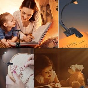 Lampe de bureau créative à pince pour chambre à coucher, protection oculaire pour étudiant, lampe de lecture de chevet, lampe de nuit USB pour dortoir - Product Image 6