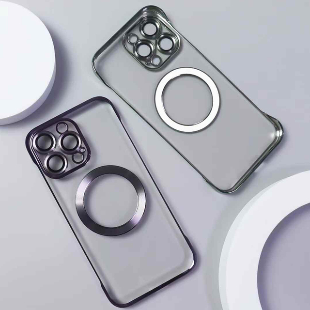 Wholesale Best-Selling Frameless Electroplated Magnetic PC Material Mobile Phone Case Shockproof Protective Cover for iPhone 7