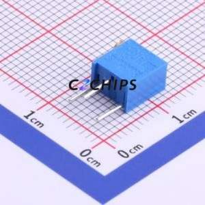 Resistencia Ajustable/Potenciómetro 3266X-1-103LF, Componente de Orificio Pasante (THT)-3P, Resistencia de 6.4x4.3mm, 10kOhm, 10%, 250mW, 100ppm ℃ - Product Image 1