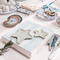 Plat en céramique en forme d'étoile pour dessert salade snack pain et petit déjeuner chargeur carré vaisselle pour mariages et fêtes