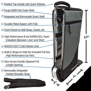 Refroidisseur de sac de golf avec sac de glace manchon isolé refroidisseur de <span class=keywords><strong>bière</strong></span> organisateur de stockage isolé sac isotherme de nourriture en plein air - Product Image 3