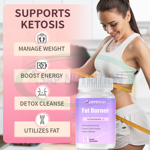 Ausreson OEM/ODM Capsules de vinaigre de cidre de pomme naturel <span class=keywords><strong>Keto</strong></span> BHB suppléments capsules de brûleur de graisse personnalisées - Product Image 3