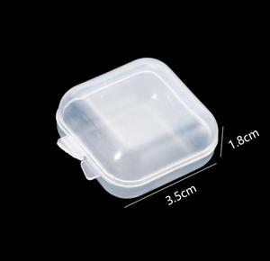 Wholesale Mini Small Square Clear Plastic <strong>Storage</strong> <strong>Box</strong> With Lid Multifunctional Jewelry Bead Necklace Organizer Boxes - Product Image 4