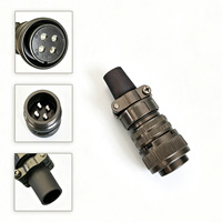 Conector de aleación de aluminio con cabeza recta de latón plateado GL20-4S, stock del fabricante