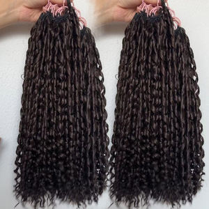 Extensiones de Cabello Humano Vietnam Honest Hair Curl Feather Crochet, Cabello Virgen Camboyano, Doble Trama a Máquina, Rizado Birmano - Product Image 3