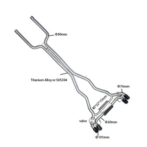 COC Valvetronic Mufflers Catback Exhaust for BMW M5 F90 G90 M8 F92 M850i 2018-2023 Exhaust Pipe - Product Image 1