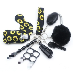 도매 10개 세트 클래식 여성용 자기 방어 합금 열쇠고리 경량 대량 액세서리 - Product Image 2