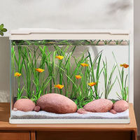 Aquarium Relaxlines en verre haute définition 103L avec éclairage intégré et filtration – Idéal pour salon et bureau