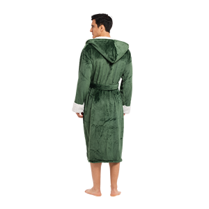 Mùa đông ấm áp san hô lông cừu ngủ áo choàng với <span class=keywords><strong>Sherpa</strong></span> trang trí bên trong quần áo ngủ - Product Image 6