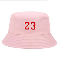 Topi Bucket Nelayan Bordir Logo Huruf 23 Custom Grosir untuk Musim Panas