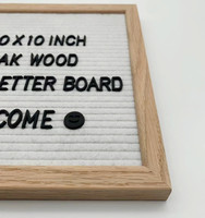 Cadre en bois massif de chêne blanc 10x10 pouces, artisanat fait à la main, panneau de lettres en feutre pour les décors de maison, artisanat d'art, vente en gros