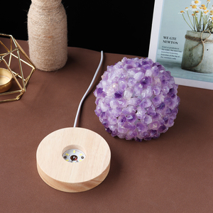Lampada in Cristallo Naturale, Luce Notturna in Quarzo Rosa, Grappolo di Cristalli per Guarigione Reiki, Decorazione per la Casa, Esemplare Minerale - Product Image 4