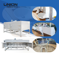 Four à air chaud à circulation continue pour surfaces solides Corian, équipement de thermoformage et de cintrage de thermoplastiques acryliques 21 kW, prix usine
