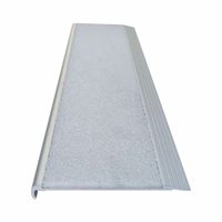 Nez de marche blanc antidérapant en carbure de silicium, marches d'escalier en aluminium, bordure d'escalier, bordure métallique en forme de nez de bœuf pour escalier