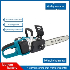 Scie à chaîne portable NEOBRISKEN 16 pouces, double batterie, haute puissance, lithium, scie à chaîne manuelle pour travaux forestiers en extérieur, pour le bricolage et le travail du bois N475 16 "el - Product Image 5