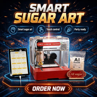 Robot de Dessin de Bonbons Automatique IA Portable Panda 3D Tech SU1 pour Impression Alimentaire 3D, Machine de Peinture au Sucre Wi-Fi – Vente en Gros