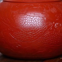 Théière authentique en argile violette Yixing célèbre théière à bulles Xishi à motif de dragon fait à la main