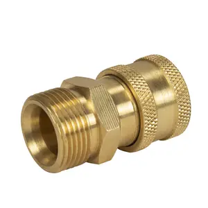 M22 Male + 3/8" Quick Disconnect Connector Pressure Washer Adapter High Pressure Washer Coupler