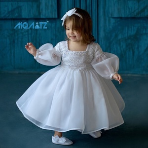 Vestidos de Alta Calidad MQATZ para Bebés de 0 a 12 <span class=keywords><strong>Meses</strong></span>, Vestido Blanco de Princesa para Niña, Traje para Fiesta de Primer Cumpleaños - Product Image 1