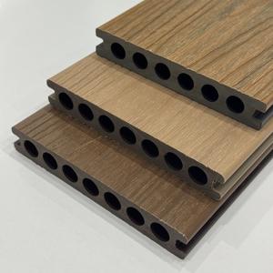 Plancher de <span class=keywords><strong>terrasse</strong></span> rond semi-creux anti-taches <span class=keywords><strong>en</strong></span> <span class=keywords><strong>bois</strong></span> et plastique composite de haute qualité anti-termites pour l'extérieur - Product Image 1