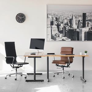 Sıcak satış Modern lüks stil katı ahşap ayarlanabilir yükseklik ödev mobilya ofis masası - Product Image 5