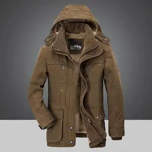 Ready To Ship Custom Sherpa Fleece Heating Jacket For Winter Men Denim Jacket Long Hooded Fleece Jacket