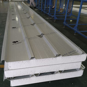 Panel Atap Berwarna Dilapisi Insulasi EPS Struktur Sandwich, Wadah Rumah Prefabrikasi Rumah - Product Image 3