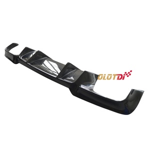 V Style Carbon Fiber Diffuser Rear Lip Bumper Winglet <b>Splitter</b> Fins Spoiler for BMW F10 M5 - Product Image 2