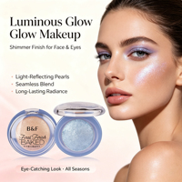 Highlighter de Haute Qualité Longue Durée Poudre Scintillante Fini Lumineux Highlighter Cuit