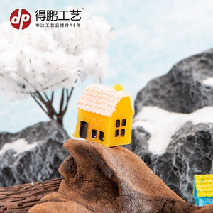 Dp <b>Miniature</b> Resin Houses Model Decor Home Decoration Artistic Craft Desktop Ornament - Product Image 4