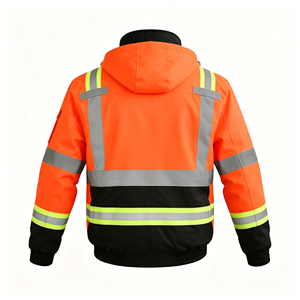 Hi Vis Custom <b>Construction</b> Workwear Reflective Safety <b>Work</b> <b>Jacket</b> Winter Waterproof Worker Security Clothing Coat - Product Image 3