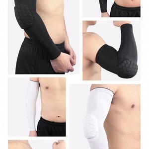 Manga protectora profesional para brazo de béisbol y ciclismo, soporte de codo de baloncesto anticolisión con diseño de panal para jóvenes - Product Image 2