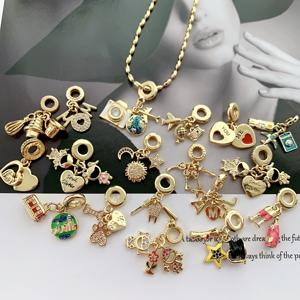 Collar de joyería de moda para hombre y mujer, amuleto encantador de cristal transparente, estrella de corazón para hombre y mujer - Product Image 1