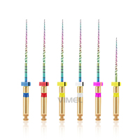 Limas Rotatorias de Material Dental Niti Activado por Calor Rainbow para Uso con Motor Endodóntico de Conducto Radicular 21mm 25mm 31mm con Certificación CE ISO
