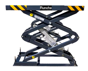 Runche OEM personalizado subterráneo doble tijera acero hidráulico 3 toneladas 2.2kw Motor multi-voltaje plataforma de elevación automática para - Product Image 2