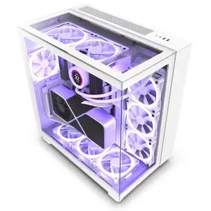 Sıcak satış bilgisayar kasası H9 Elite beyaz RGB orta kule durumda PC oyun kasası orta kule