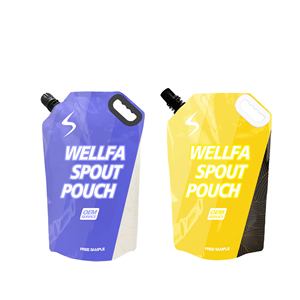 Bolsa de soporte con logotipo personalizado BOPP, boquilla de succión termosellada, bolsas de plástico PET, biodegradable, huecograbado impreso, agua, jugo, leche líquida - Product Image 1