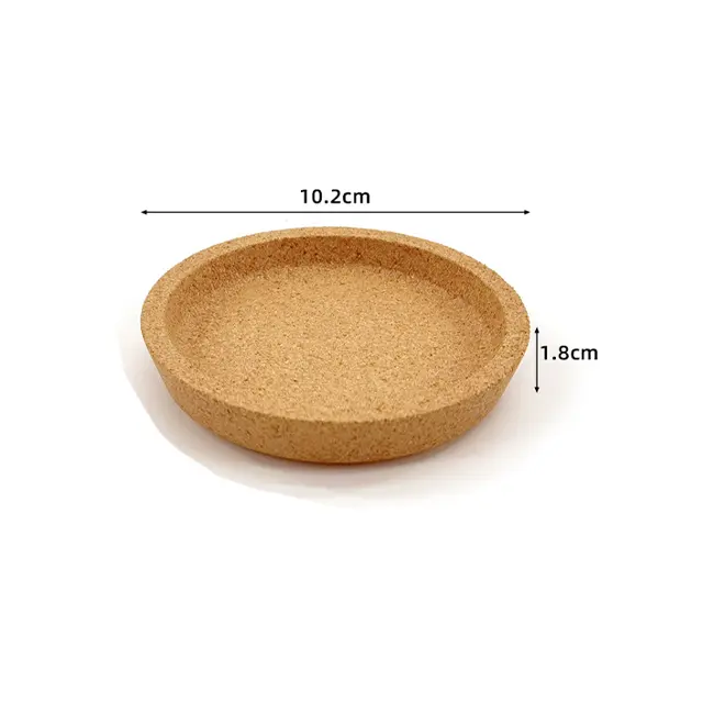 Wholesale Creative Non-slip Heat Insulating Mat Round Cork Coaster Placemat