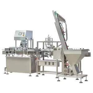 Full Automatic Vacuum Sealing Glass Bottle Capping Machine With Feeder Screwing Machines