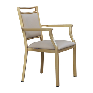Silla <span class=keywords><strong>Dorada</strong></span> De Metal Piernas Tela Cómoda Ocio Café Comedor Sillón Todos los usos Sillas fuertes para restaurante u hotel - Product Image 3