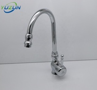 Robinet de cuisine Yuzun moderne en alliage avec douchette latérale et installation monotrou
