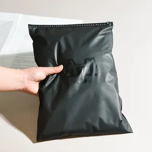 Pochette à fermeture éclair personnalisée paquet de vêtements poly sacAvec fermeture éclair sac à fermeture éclair en plastique givré petit sac à fermeture éclair pour emballage de sous-vêtements