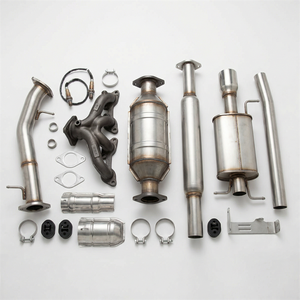 ระบบไอเสียทนความร้อนประสิทธิภาพสูงพร้อมตัวเร่งปฏิกิริยาสามทาง อะไหล่รถยนต์ <span class=keywords><strong>CNC</strong></span> สำหรับการขับขี่ในเมือง - Product Image 1