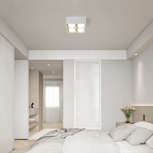 ไฟฝังเพดานอะลูมิเนียมทรงสี่เหลี่ยมสีดำ แสง LED สีขาวกลาง 4100K มาตรฐาน IP20 ปรับความสว่างได้ ใช้ไฟ AC 220V สำหรับแสงสว่างเชิงพาณิชย์ - Product Image 4