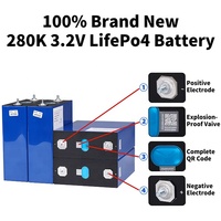 Lifepo4 de celda de litio Lifepo4, 280AH, LF280K, 3,2 V, 50Ah, 120Ah, 160Ah, 230Ah, 272Ah, 302ah, 310Ah, 320Ah, Li