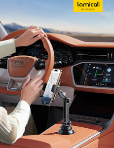 Soporte Universal para Teléfono <span class=keywords><strong>Celular</strong></span> Lamicall STCC01 con Base Ajustable para Portavasos de Auto, Soporte Estable para Teléfono <span class=keywords><strong>Celular</strong></span> para Auto, Camioneta, SUV de 4-7 Pulgadas - Product Image 2