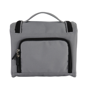Wholesale Large Capacity 300d Cationic Cosmetic <b>Bag</b> Hanging Waterproof Hook Custom Logo Travel Portable Toiletry Organizer <b>Bag</b> - Product Image 6