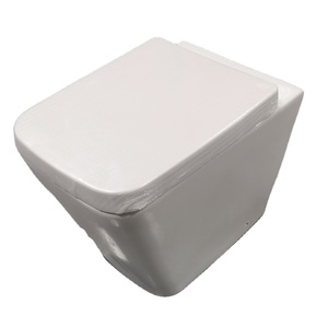 Inodoro Moderno <span class=keywords><strong>de</strong></span> Lujo Blanco, <span class=keywords><strong>de</strong></span> Cerámica, sin Borde, Montado en el Suelo, para Proyectos Hoteleros, <span class=keywords><strong>de</strong></span> Porcelana Vítrea - Product Image 1